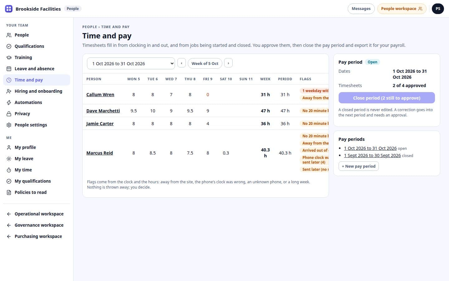 OmniSchema People: Timesheets that fill themselves