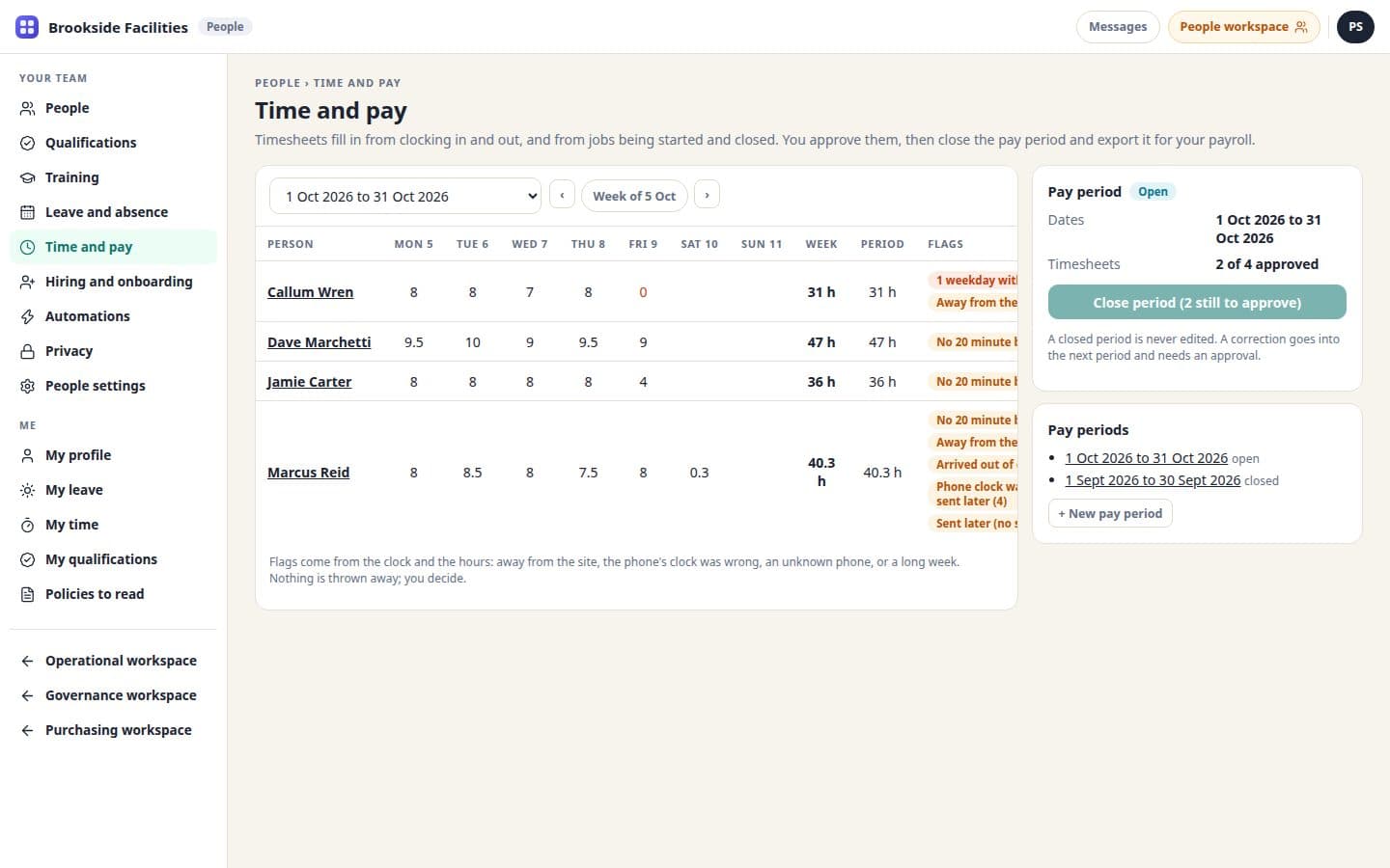 OmniSchema People: Timesheets that fill themselves
