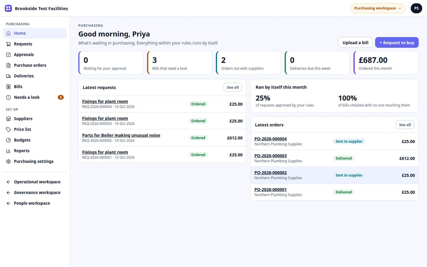 OmniSchema Purchasing: What's waiting, and what ran by itself