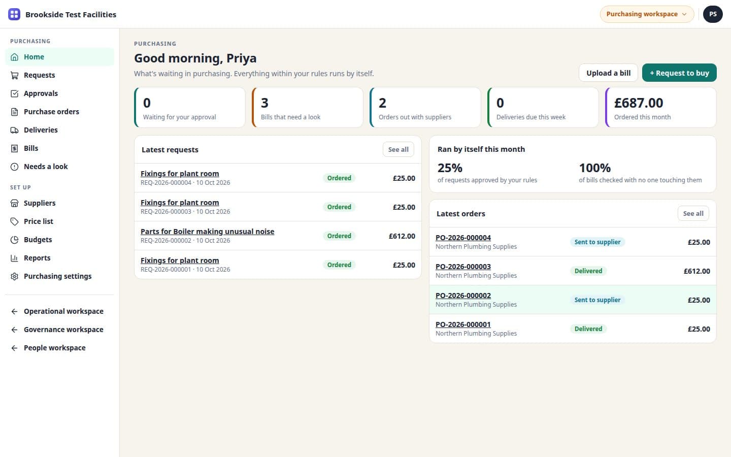 OmniSchema Purchasing: What's waiting, and what ran by itself